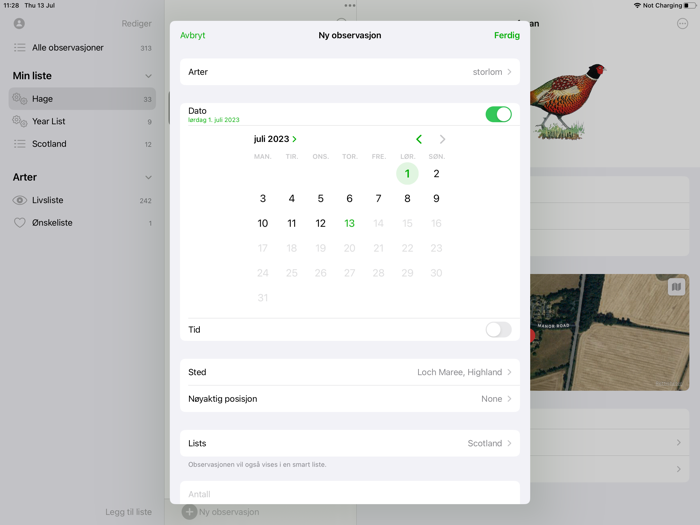 Lebensliste von NatureGuides