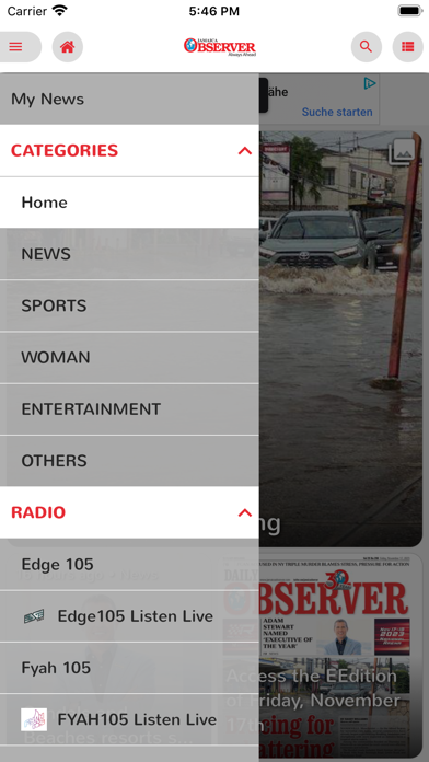 Jamaica Observer Screenshot
