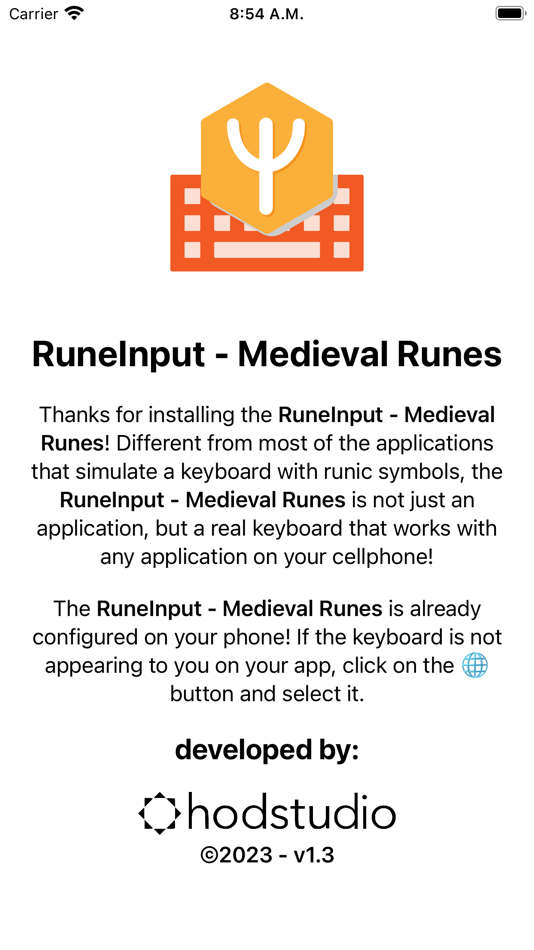 #2. RuneInput - Medieval (iOS) Tekijänä: Pablo Cussa de Souza