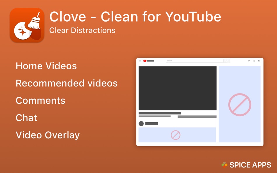 Clove - Clean for YouTube (macOS) 来自: Nao Sreymey Clove - Clean for YouTube (macOS) 来自: Nao Sreymey