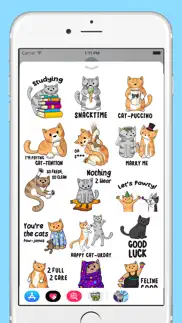 doodlecats: cat stickers iphone screenshot 3