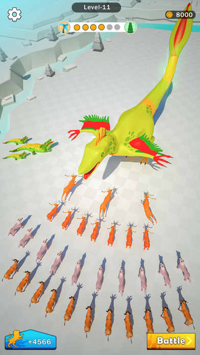 マージ動物 - 恐竜の戦いのおすすめ画像4