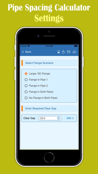 Pipe Spacing Calculator Screenshot