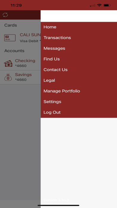 Victoria FCU Card Alerts Screenshot