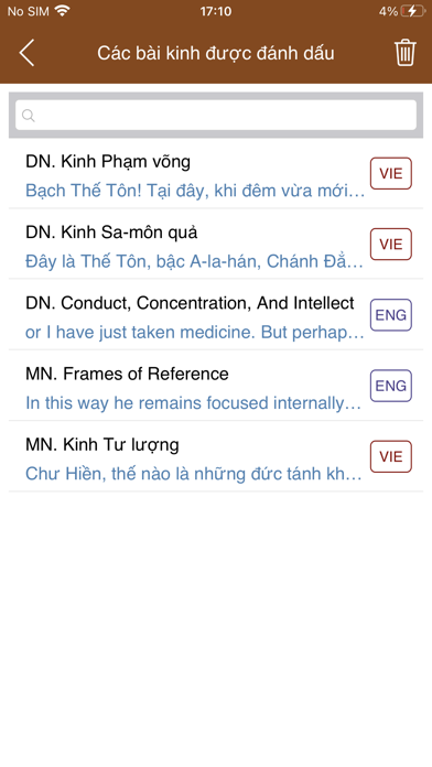 Nikaya Reading Screenshot