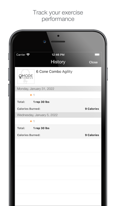 OMODE Fitness Screenshot
