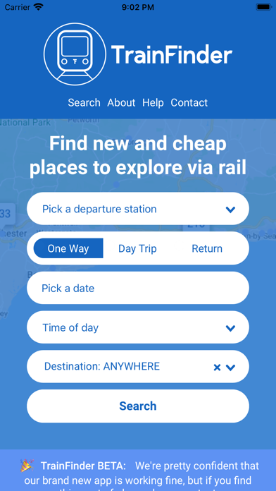 TrainFinder - Find Tickets Screenshot