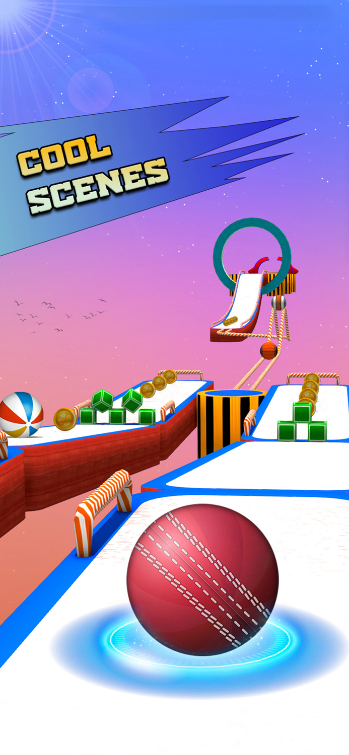 Rolling Sky Balls Racing Game