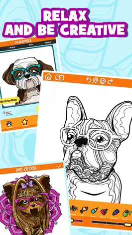 Game screenshot Dog Colouring Book for Adults apk