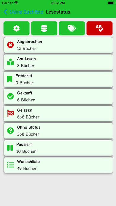 Meine Buchliste Screenshot