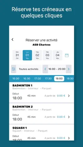 Game screenshot C'Chartres Squash Badminton hack