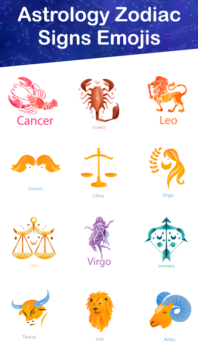 Astrology Zodiac Signs Emojis Screenshot