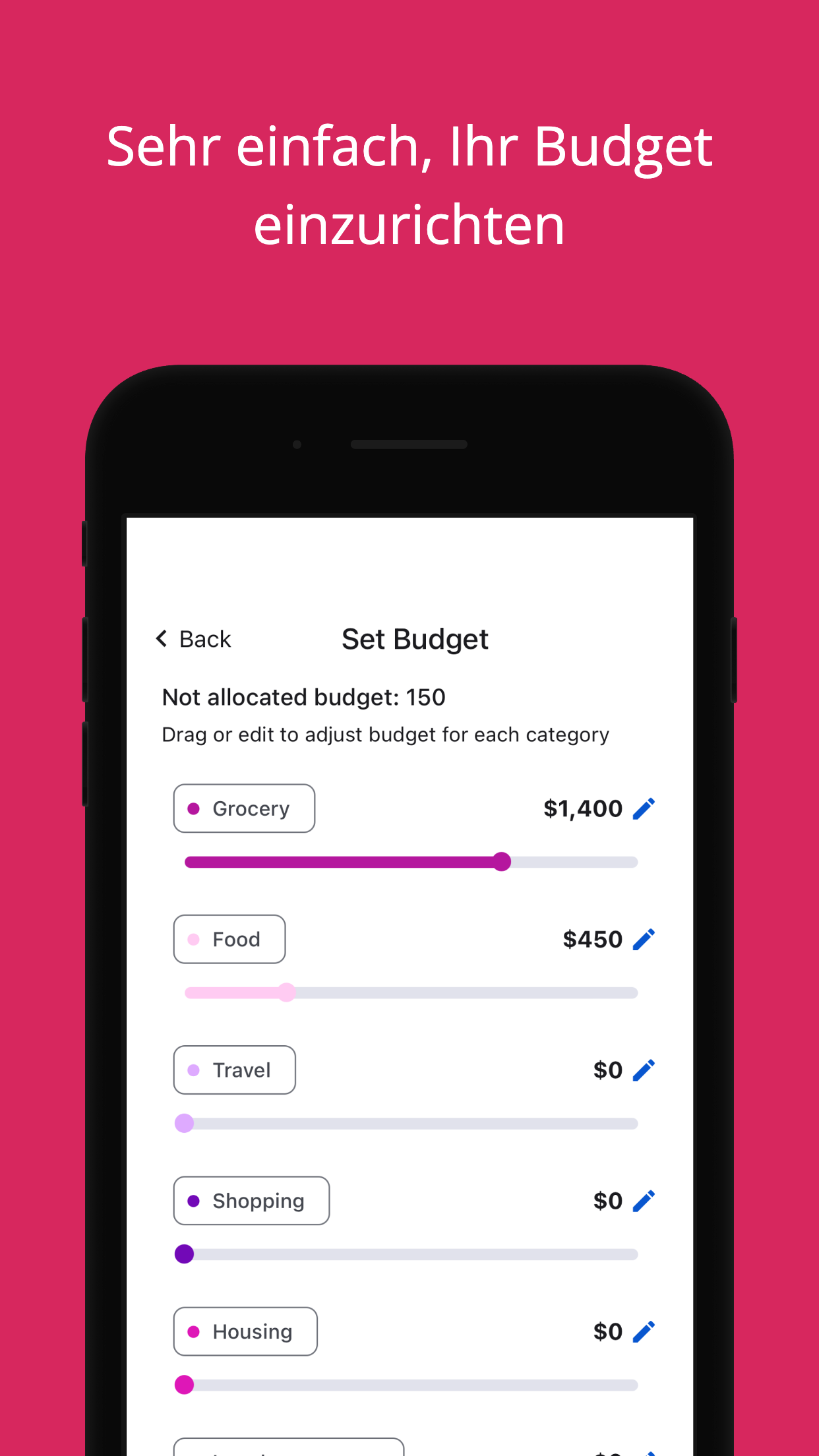 Wonder Budget-Finanzassistent