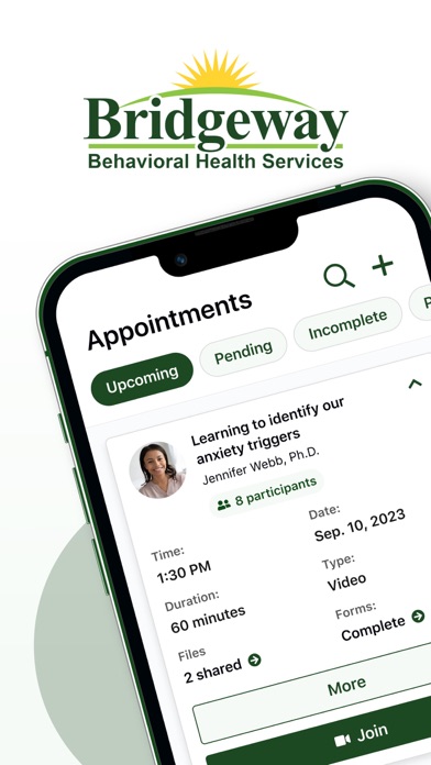 Screenshot #1 pour BridgewayBHS Outpatient Portal