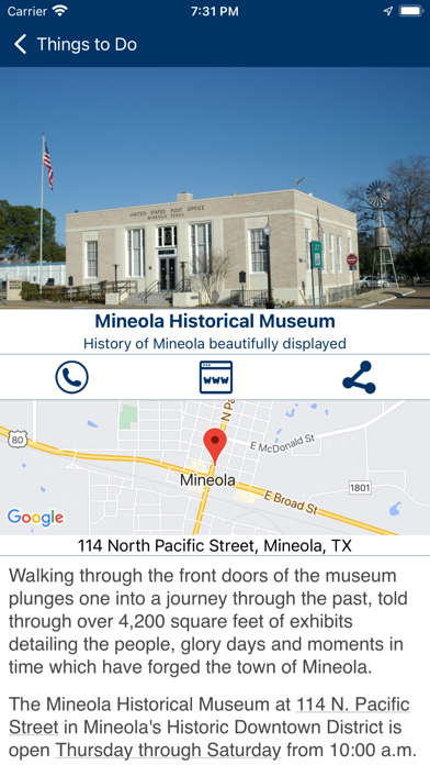City of Mineola Texas Screenshot