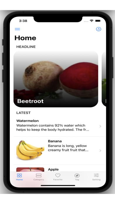 Fruits Vegetables Vitamins Screenshot