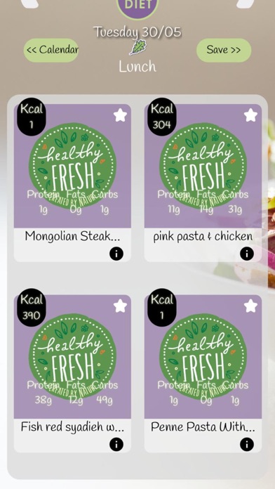 Lets Diet Healthy Food Screenshot