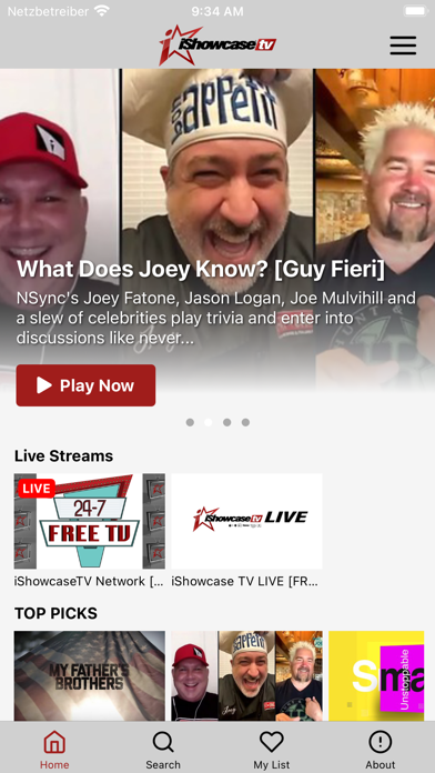iShowcaseTV Screenshot