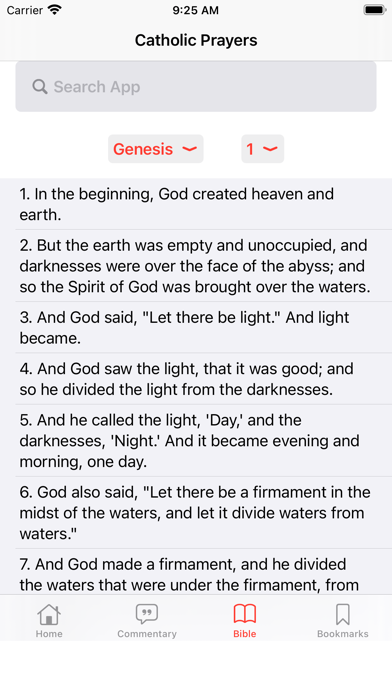 Catholic Prayers and Bible Screenshot