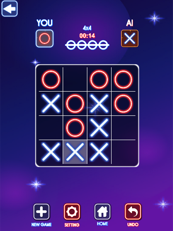 Tic Tac Toe Neon - 2 Player
