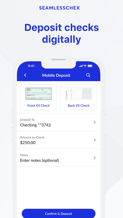 Seamless Chex Business Banking Screenshot