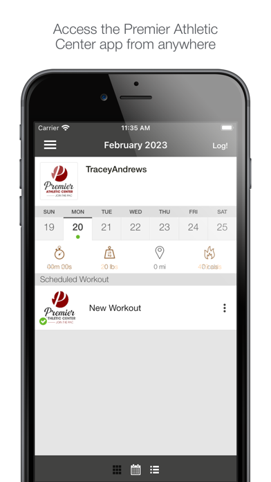 Premier Athletic Center Screenshot
