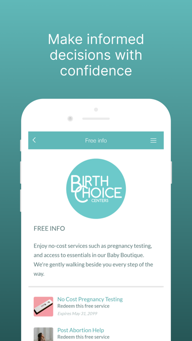 Birth Choice Centers Screenshot