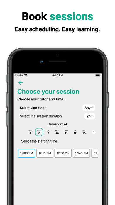 Spartan Tutors Screenshot