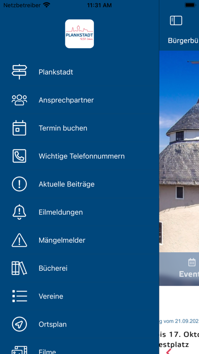 Plankstadt App Screenshot