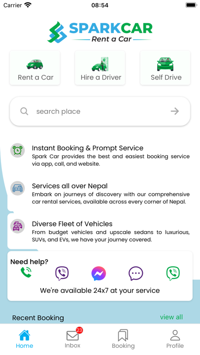Spark Car Rental Nepal Screenshot