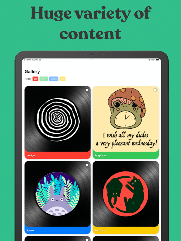 Spinner: clock widget