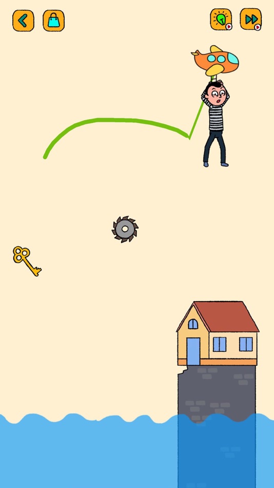 #1. Fly Thief: Draw A Line (iOS) By: Pham Vu Hoang