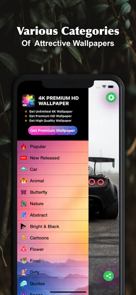 App screenshot for 4K HD Wallpapers : 4k Quality