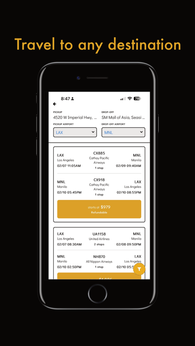 Door2Door Flights Screenshot