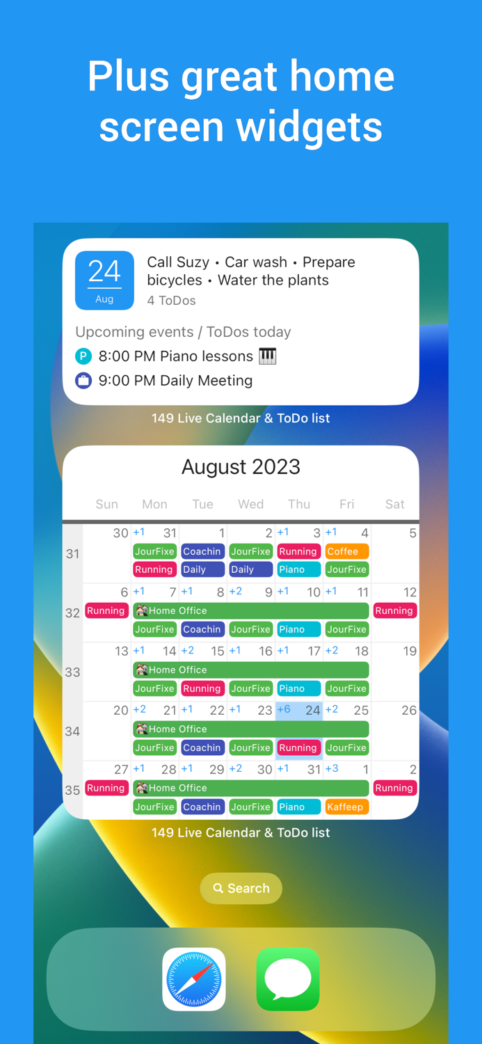 149 Live Calendar and ToDo list