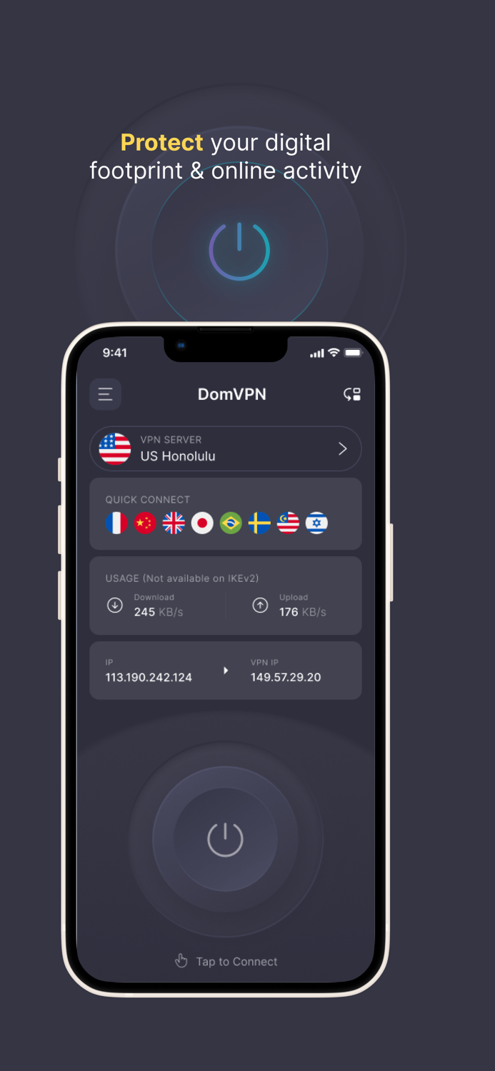 VPN for iPhone No Ads - DomVPN