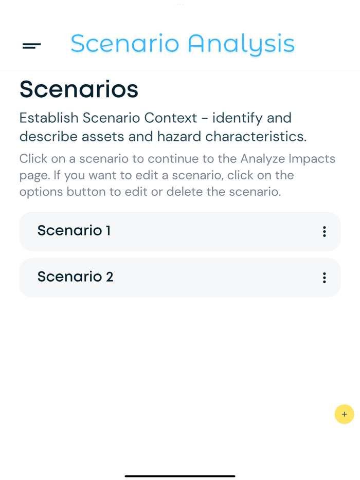 Scenario Analysis