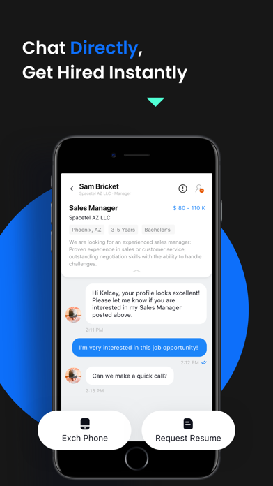 Hirey: AI Chat-Based Job App Screenshot