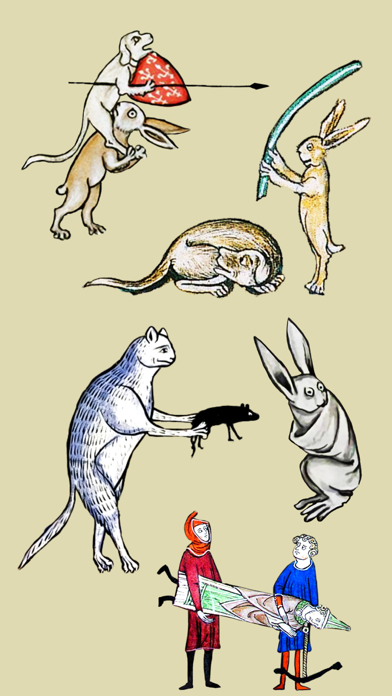 Medieval Rabbit Stickersのおすすめ画像3