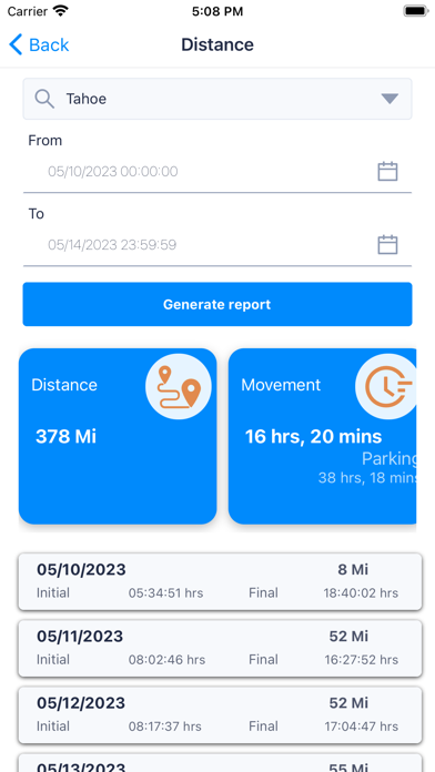 Optimus Tracking Pro Screenshot