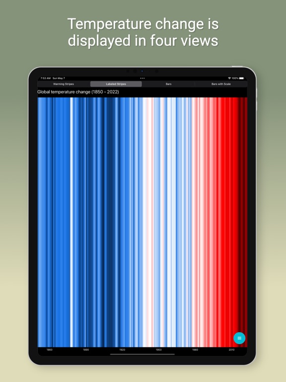 Screenshot #5 pour Climate Warming Stripes