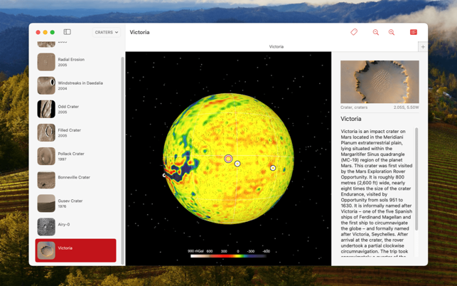 Mars Info Screenshot