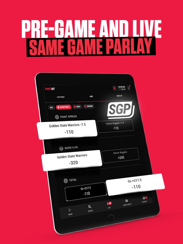 Same Game Parlays – PointsBet Sportsbook