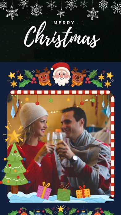 Christmas Photo frame Editor . Screenshot