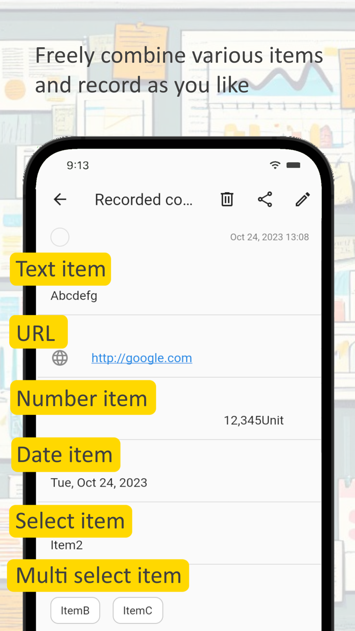 Memoryn -Customizable notes