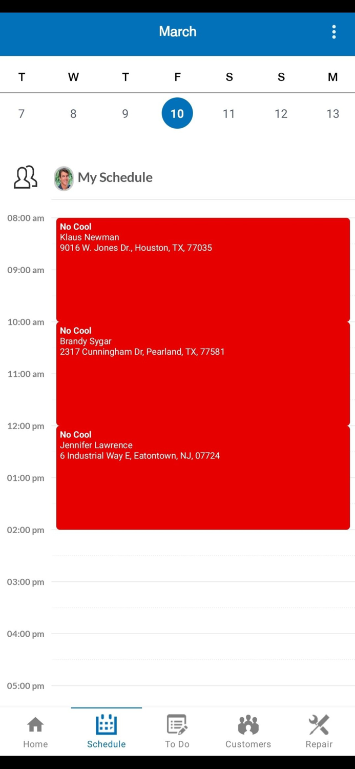 P3 HVAC Software Phone App