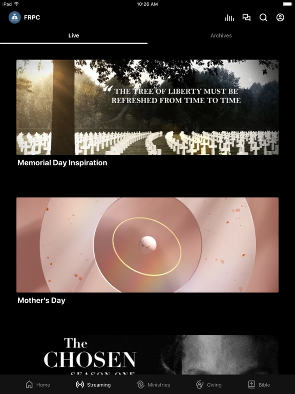 FRPC - New iPad screenshot 2 - Lifestyle app