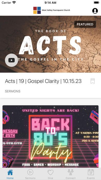 Screenshot 1 of West Valley Foursquare App