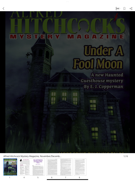 Alfred Hitchcock Mystery Mag iPad app afbeelding 2