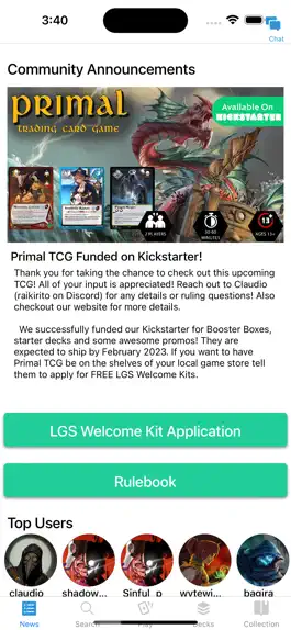 Game screenshot Primal TCG Player hack